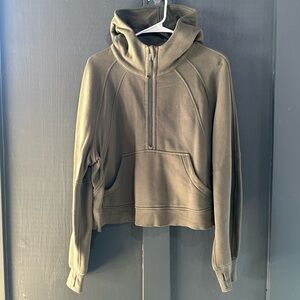 Lululemon Oversized Scuba Half Zip - M/L - Grey Sage